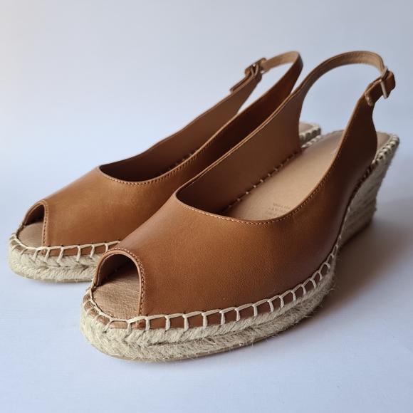 Jo Mercer Tan Leather Espadrilles Weddmges Shoes